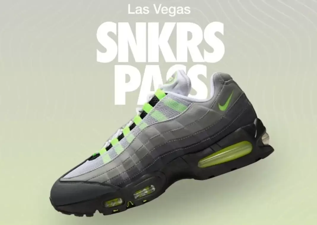 Nike Air Max 95, Nike, ComplexCon - 耐克 Air Max 95 "霓虹 "SNKRS 通行證在拉斯維加斯上線