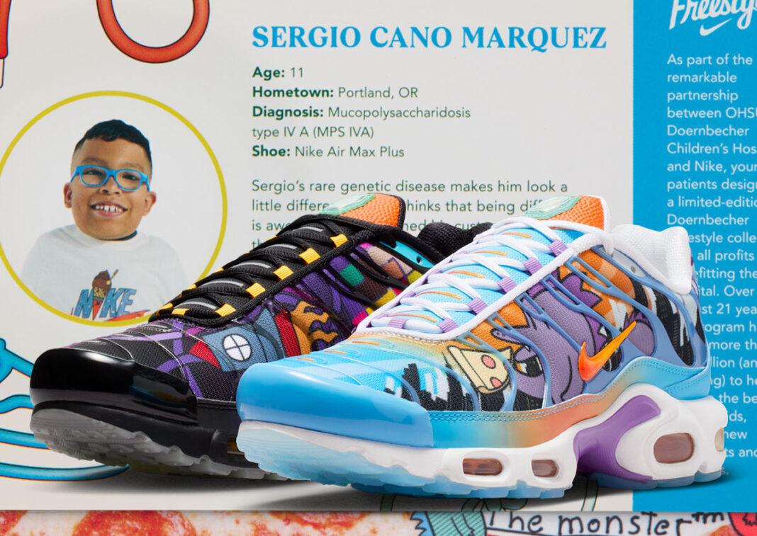 Nike Doernbecher Freestyle, Nike Air Max Plus, Nike Air Max, Nike - 由 Sergio Cano Marquez 設計的 Nike Air Max Plus "Doernbecher "將想像帶入生活