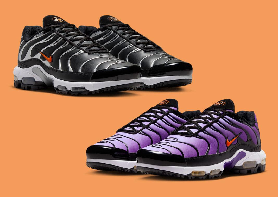 Nike Golf, Nike Air Max Plus, Nike - 耐克 Air Max Plus 高爾夫新款 "電壓紫 "和 "黑/金屬銀 "色