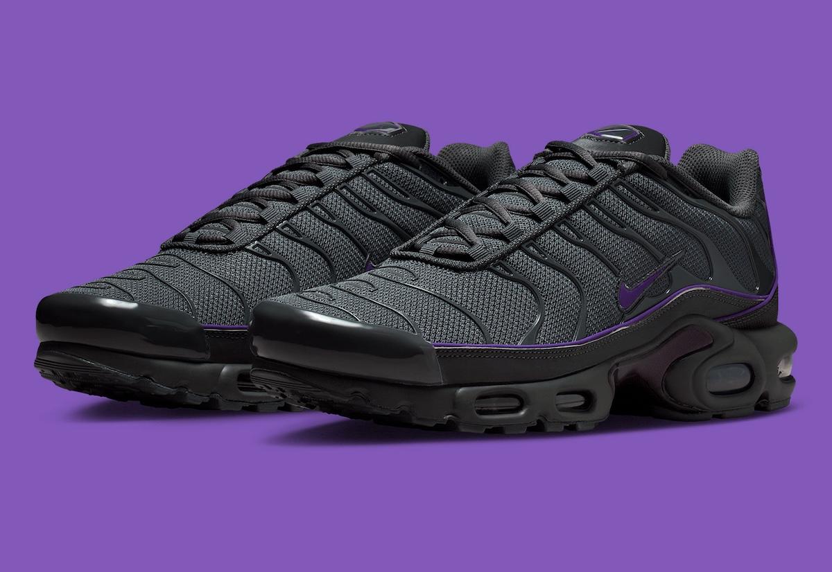 耐克 Air Max Plus "鐵灰色 "搭配 "野葡萄色 "點綴 Nike Air Max Plus, Nike Air Max, Nike - 耐克 Air Max Plus "鐵灰色 "搭配 "野葡萄色 "點綴