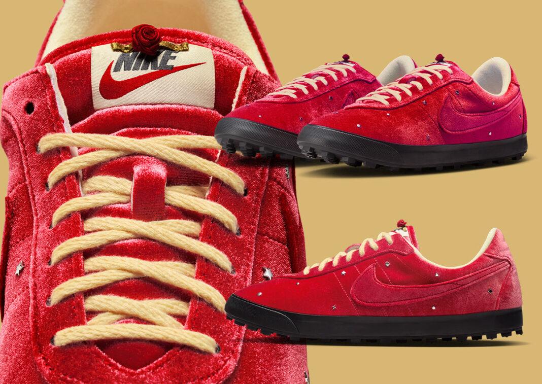 Nike Astro Grabber, Nike - 耐克 Astro Grabber "紅色天鵝絨 "配以玫瑰和星星
