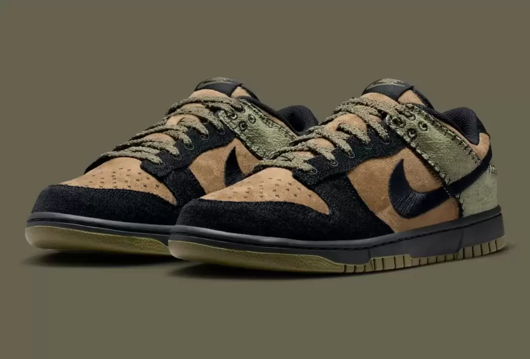 Nike Dunk Low, Nike - 耐克 Dunk Low "Camo Olive" 將戰術風格與經典 Dunk DNA 相結合