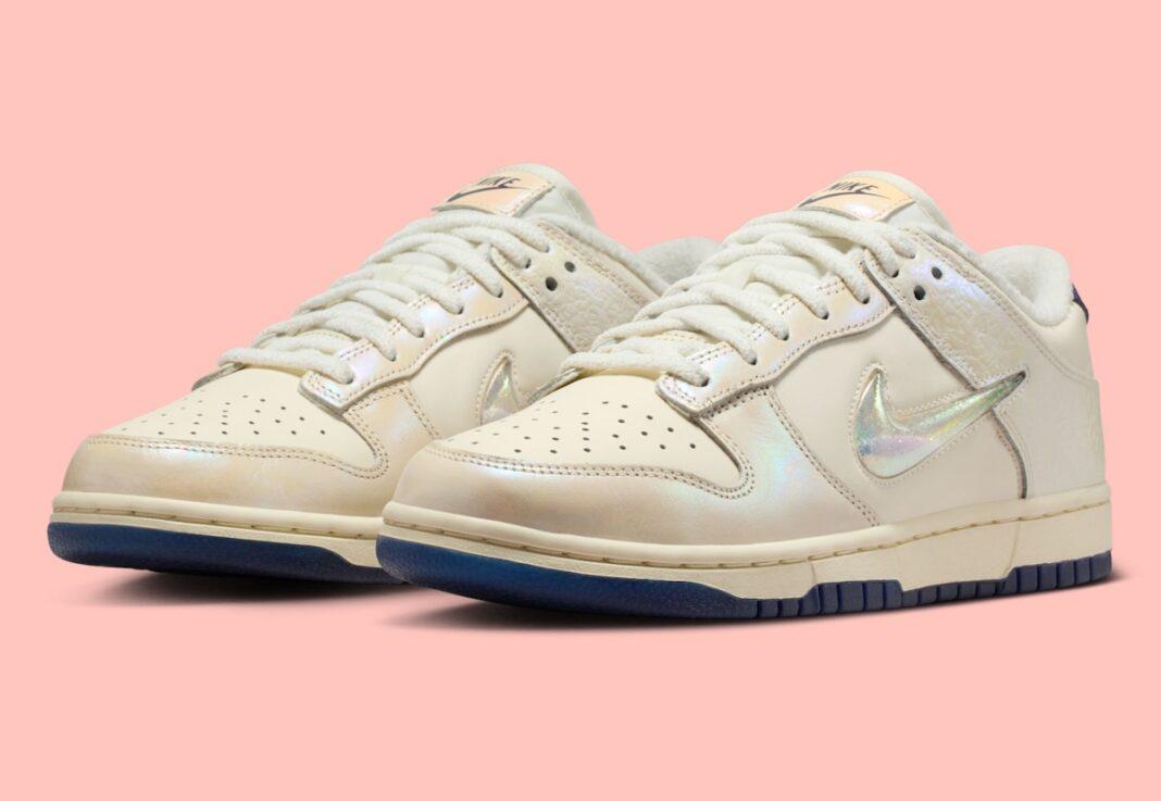 Nike Dunk Low, Nike - 耐克 Dunk Low "軟珍珠 "閃耀寶石 Swoosh