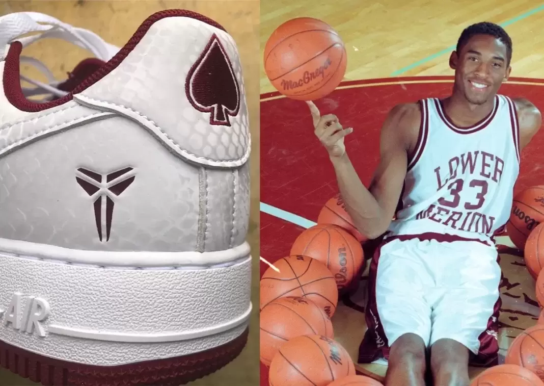 Nike Air Force 1 Low, Nike Air Force 1, Nike, Kobe Bryant Shoes - 第一眼：科比-布萊恩特 x 耐克 Air Force 1 Low "Lower Merion Aces" (主場)