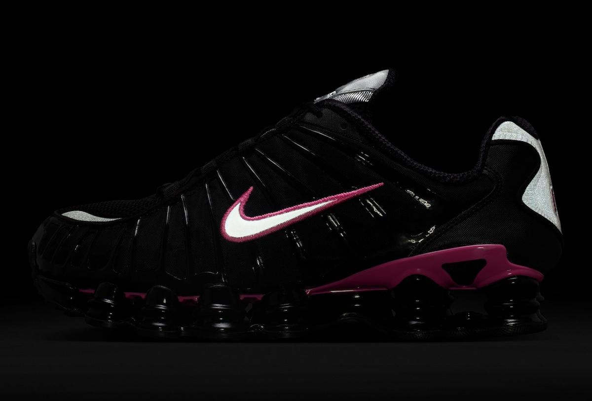 Nike Shox, Nike - 耐克 Shox TL "黑/粉紅 "完美撞色