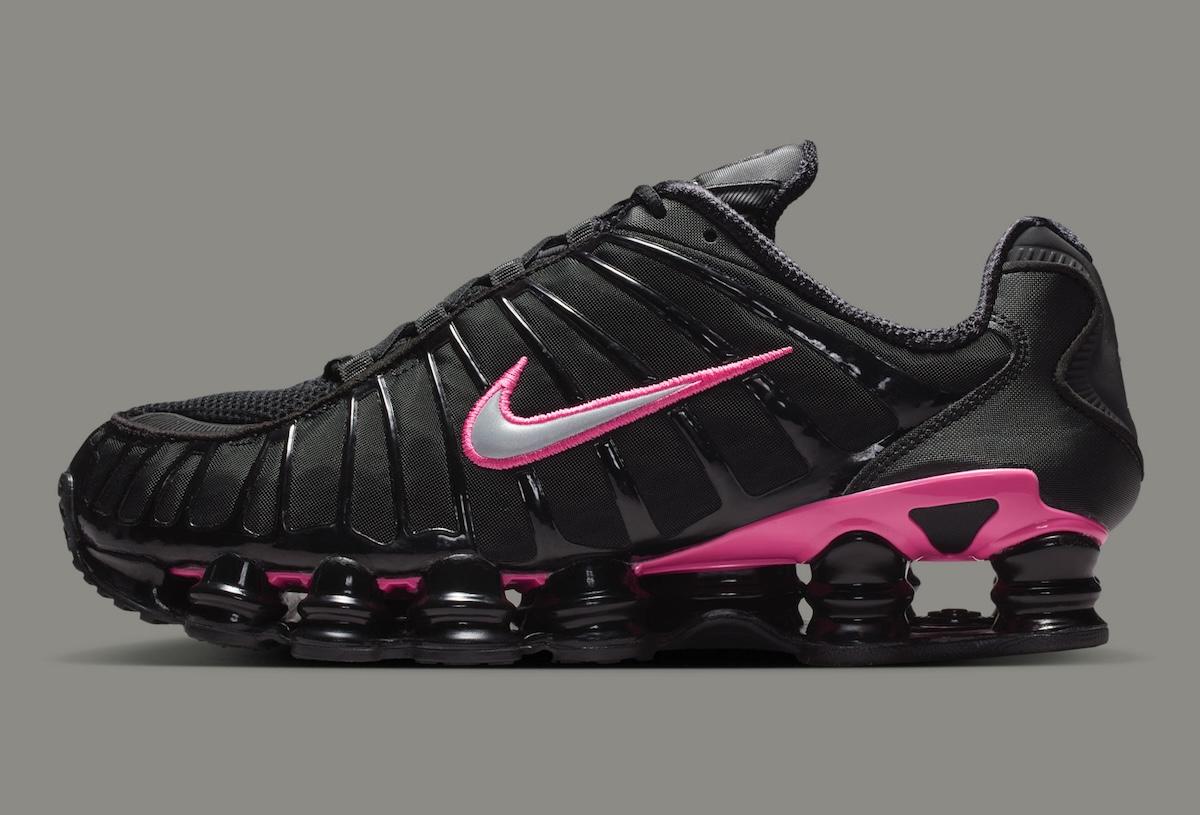 Nike Shox, Nike - 耐克 Shox TL "黑/粉紅 "完美撞色