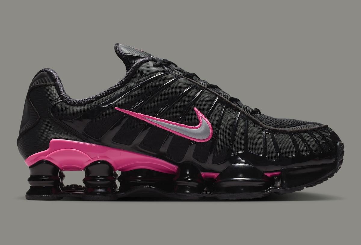 Nike Shox, Nike - 耐克 Shox TL "黑/粉紅 "完美撞色