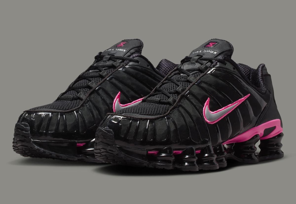 Nike Shox, Nike - 耐克 Shox TL "黑/粉紅 "完美撞色