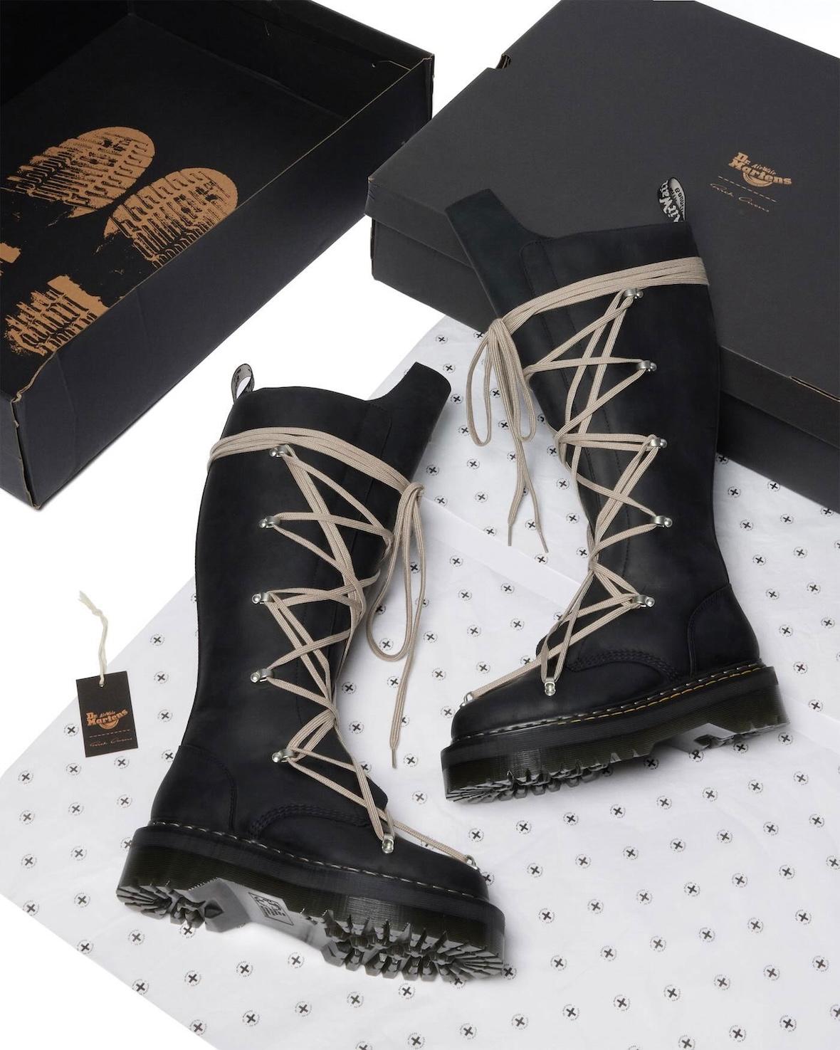 瑞克-歐文斯 x Dr. Martens 2025 秋季系列為大膽的高台靴注入活力 Rick Owens - 瑞克-歐文斯 x Dr. Martens 2025 秋季系列為大膽的高台靴注入活力