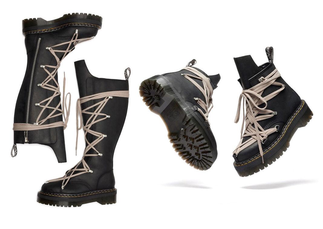 Rick Owens - 瑞克-歐文斯 x Dr. Martens 2025 秋季系列為大膽的高台靴注入活力