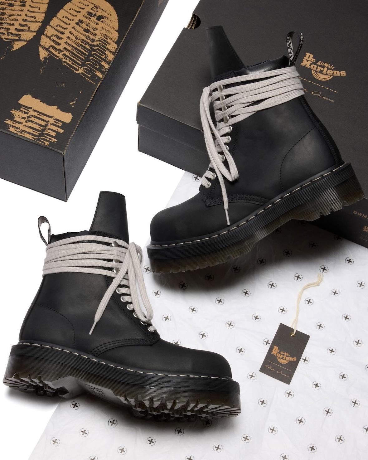 瑞克-歐文斯 x Dr. Martens 2025 秋季系列為大膽的高台靴注入活力 Rick Owens - 瑞克-歐文斯 x Dr. Martens 2025 秋季系列為大膽的高台靴注入活力