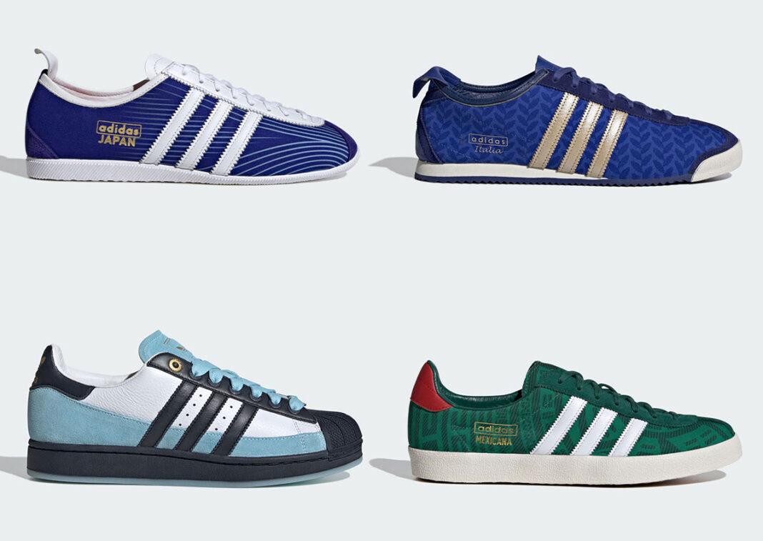 adidas superstar, adidas Mexicana, adidas Japan, adidas Italia, adidas - 阿迪達斯推出足協套裝，讓各國風采綻放