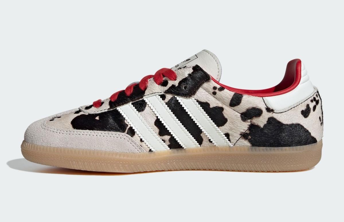 adidas Samba, adidas - 阿迪達斯 Samba "奶牛印花 "回歸，大膽紅色主打