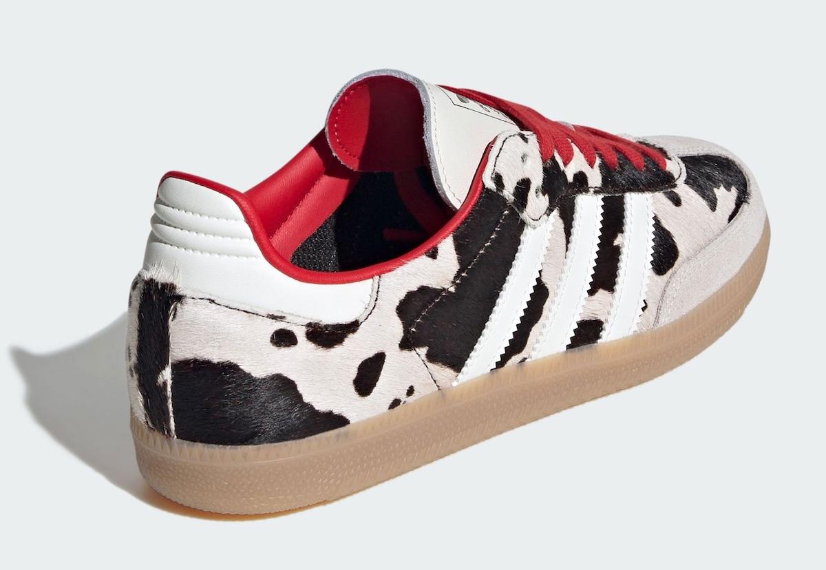 adidas Samba, adidas - 阿迪達斯 Samba "奶牛印花 "回歸，大膽紅色主打