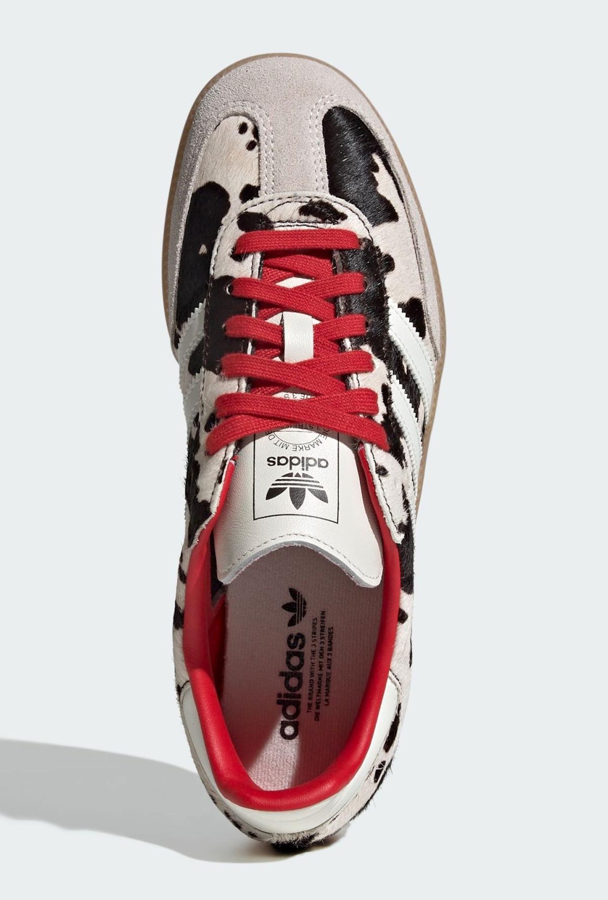 adidas Samba, adidas - 阿迪達斯 Samba "奶牛印花 "回歸，大膽紅色主打