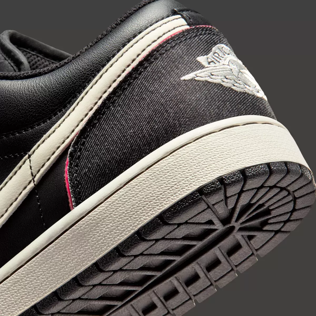 Air Jordan 1 Low, Air Jordan 1, Air Jordan - Air Jordan 1 Low "黑色牛仔布 "配快粉色