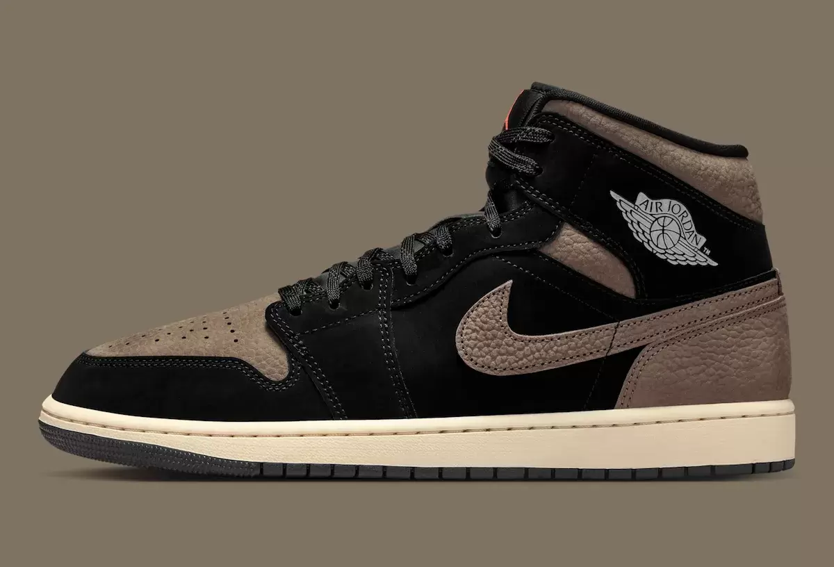 Air Jordan 1 Mid, Air Jordan 1, Air Jordan - Air Jordan 1 Mid "黑色/橄欖灰 "延續中性風潮