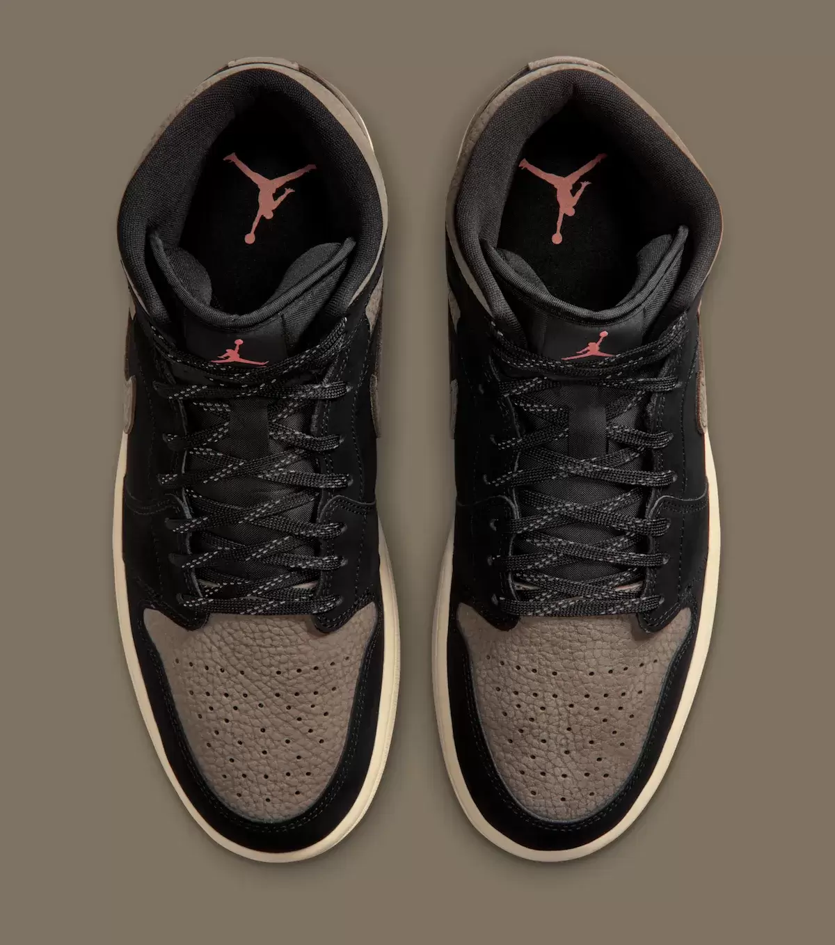 Air Jordan 1 Mid, Air Jordan 1, Air Jordan - Air Jordan 1 Mid "黑色/橄欖灰 "延續中性風潮