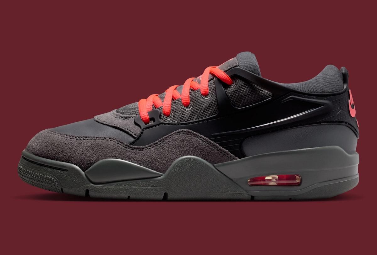 Air Jordan 4 RM "黑/鐵灰 "配 "熱熔岩 "鞋帶 Air Jordan 4 RM, Air Jordan 4, Air Jordan - Air Jordan 4 RM "黑/鐵灰 "配 "熱熔岩 "鞋帶