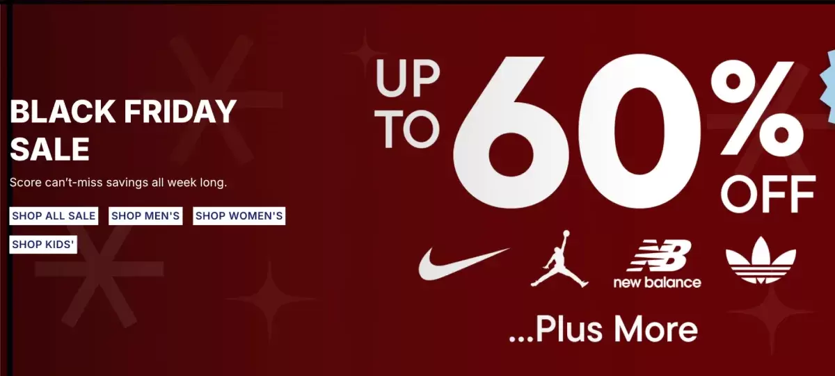 Hoka, Foot Locker, Finish Line, Crocs, asics, adidas - 黑色星期五 2025 運動鞋特賣