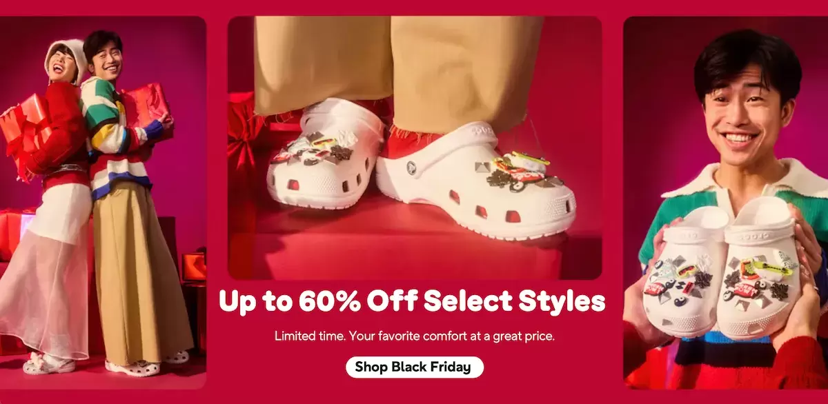 Hoka, Foot Locker, Finish Line, Crocs, asics, adidas - 黑色星期五 2025 運動鞋特賣