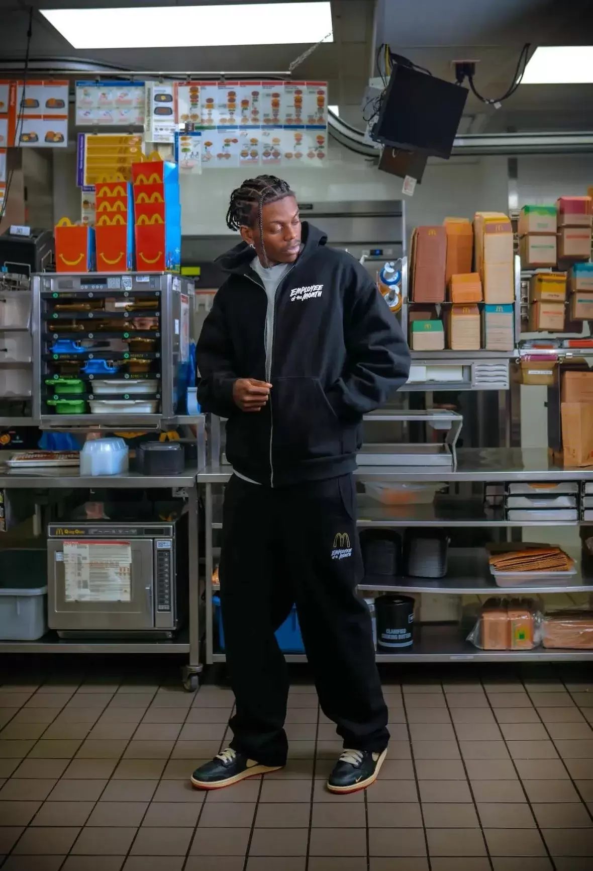 Nigel Sylvester x Air Jordan 1, Nigel Sylvester, Jordan Brand, Air Jordan - 奈傑爾-希爾維斯特 x 麥當勞 "本月最佳員工 "系列於 2025 年 12 月發佈