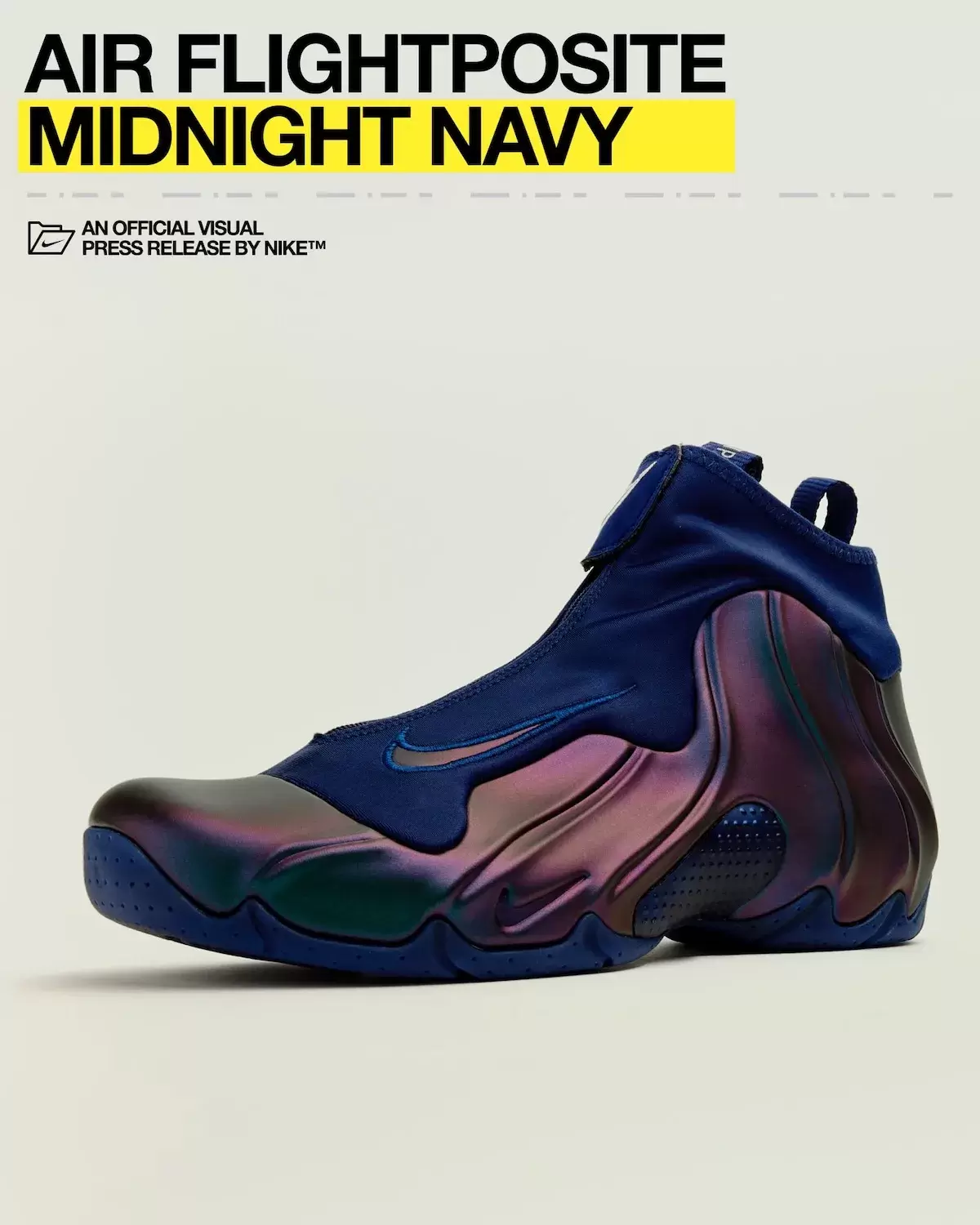 耐克 Air Flightposite "午夜深藍 "於 2025 年 11 月發佈 Nike Air Flightposite, Nike Air Flight, Nike - 耐克 Air Flightposite "午夜深藍 "於 2025 年 11 月發佈