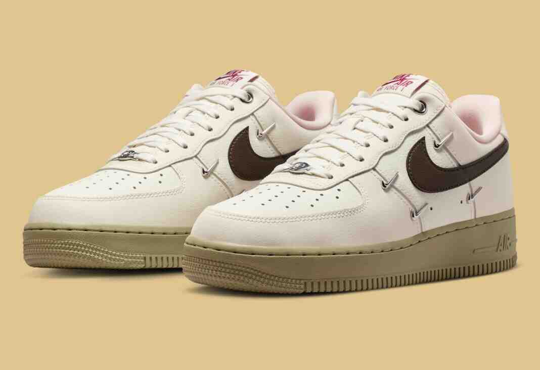 Nike Air Force 1 Low, Nike Air Force 1, Nike - 耐克 Air Force 1 Low LX "軟珍珠色/中性橄欖色 "延續迷你 Swoosh 趨勢