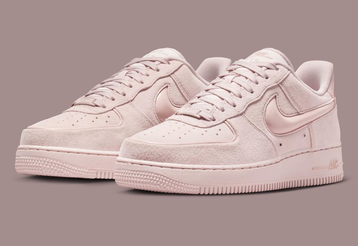 Nike Air Force 1 Low, Nike Air Force 1, Nike - 耐克 Air Force 1 Low 採用單色 "顆粒粉 "配色