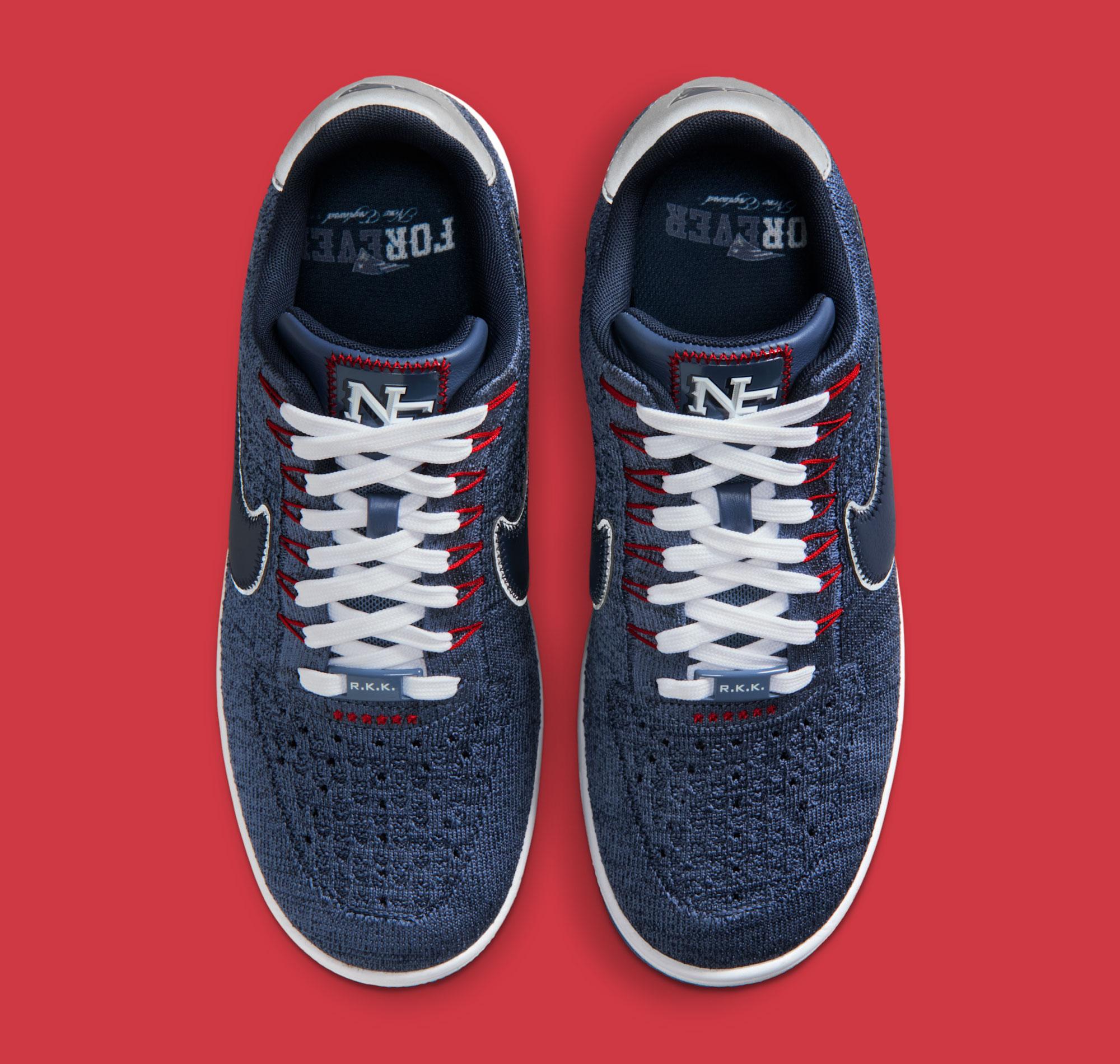 Nike Air Force 1 Low, Nike Air Force 1, Nike - 羅伯特-卡夫的耐克 Air Force 1 Ultra Flyknit 以新英格蘭為榮