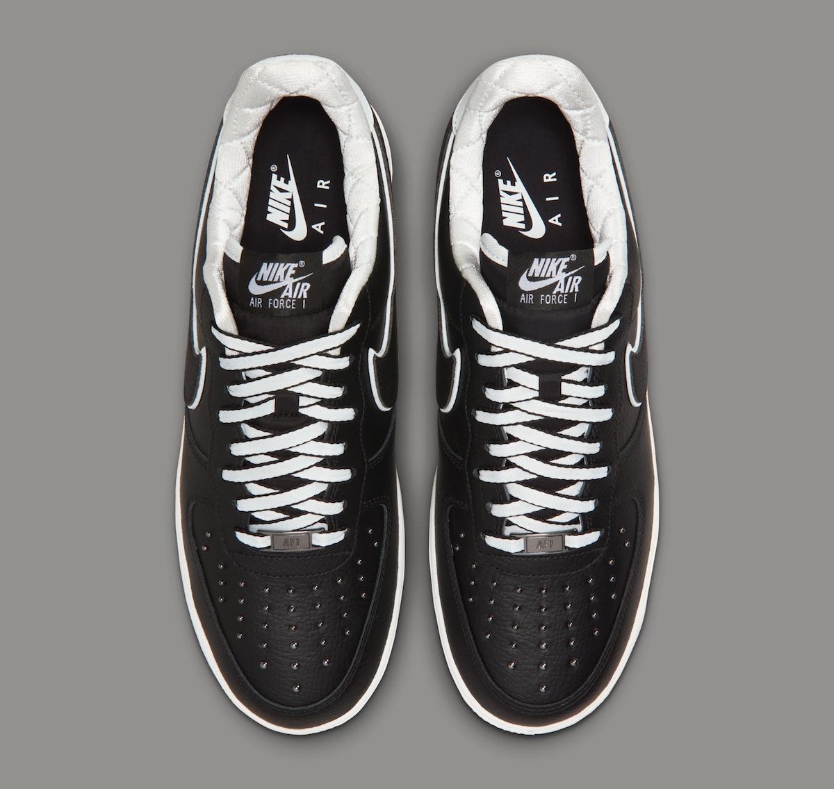 Nike Air Force 1 Low, Nike Air Force 1, Nike - 高級版耐克 Air Force 1 Low "黑/白 "大膽採用金屬鉚釘