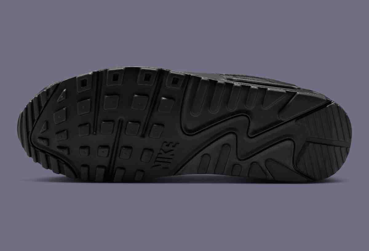 Nike Air Max 90, Nike - 耐克 Air Max 90 "黑色/藍寶石色 "恰到好處地打破黑暗