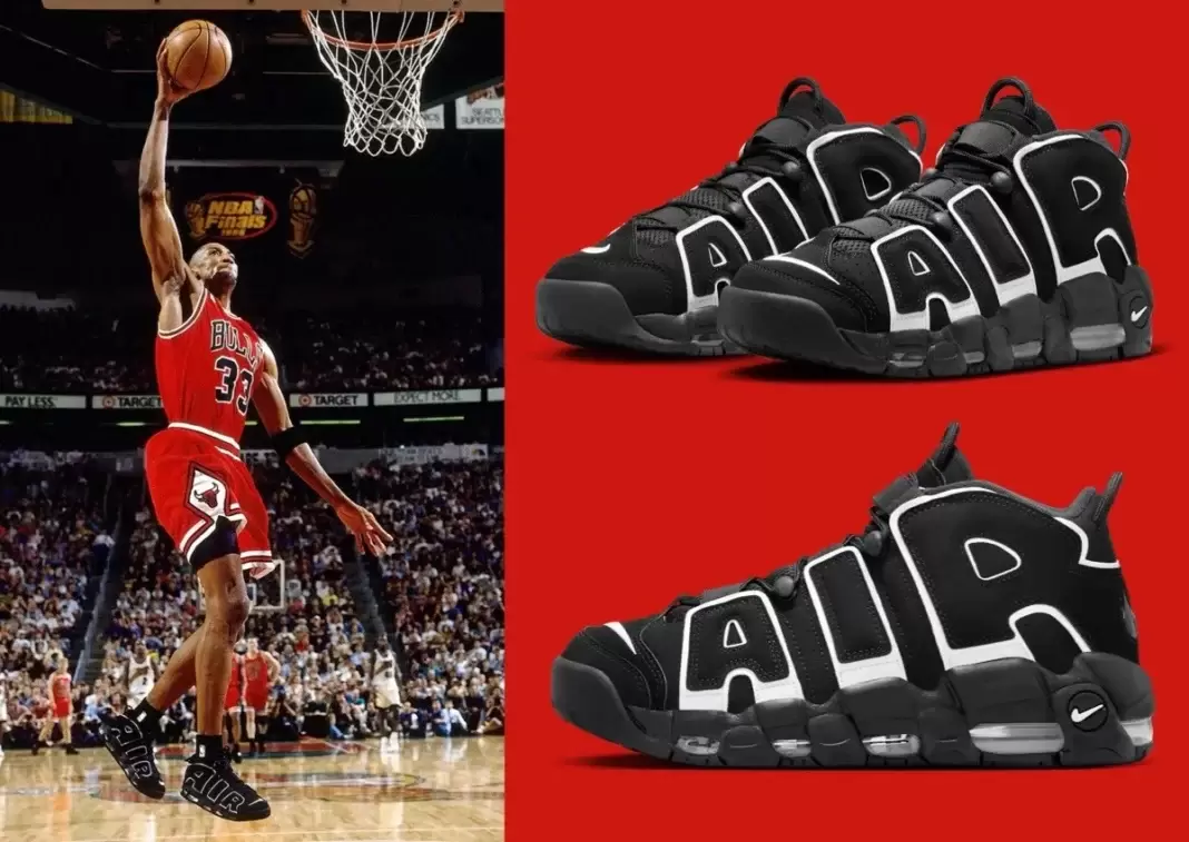 Nike Uptempo, Nike Air More Uptempo, Nike - 耐克 Air More Uptempo OG "黑/白 "2026 年秋季回歸