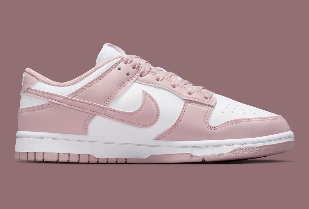 Nike Dunk Low, Nike - 耐克 Dunk Low "顆粒粉色 "保持干淨整潔