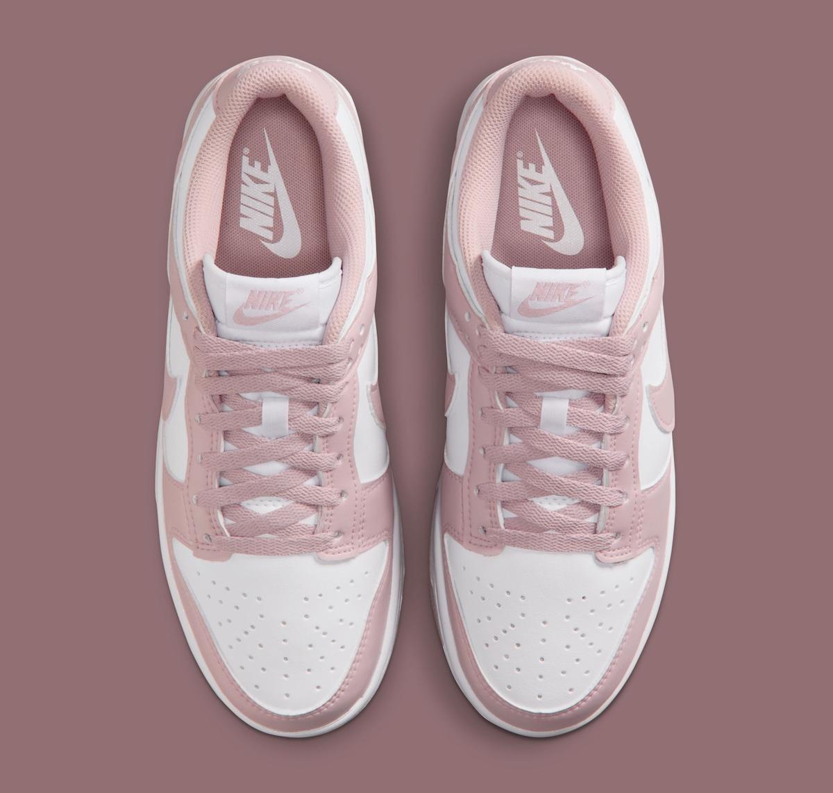 Nike Dunk Low, Nike - 耐克 Dunk Low "顆粒粉色 "保持干淨整潔