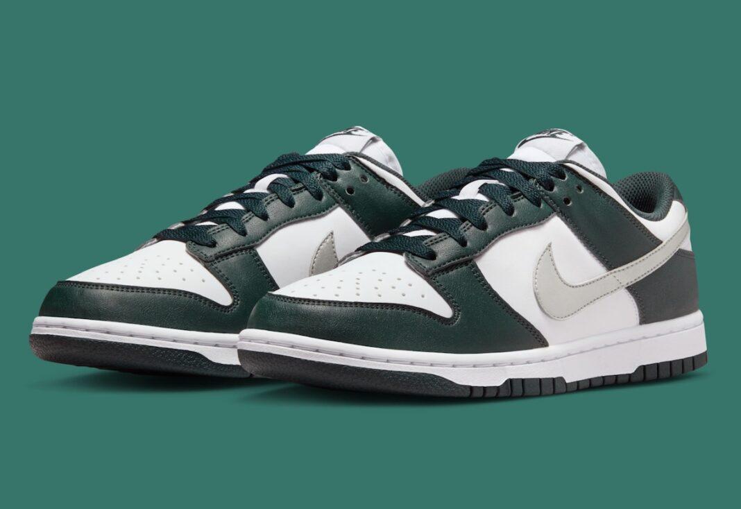 Nike Dunk Low, Nike - 耐克 Dunk Low "海藻色 "配 "金屬銀 "Swoosh