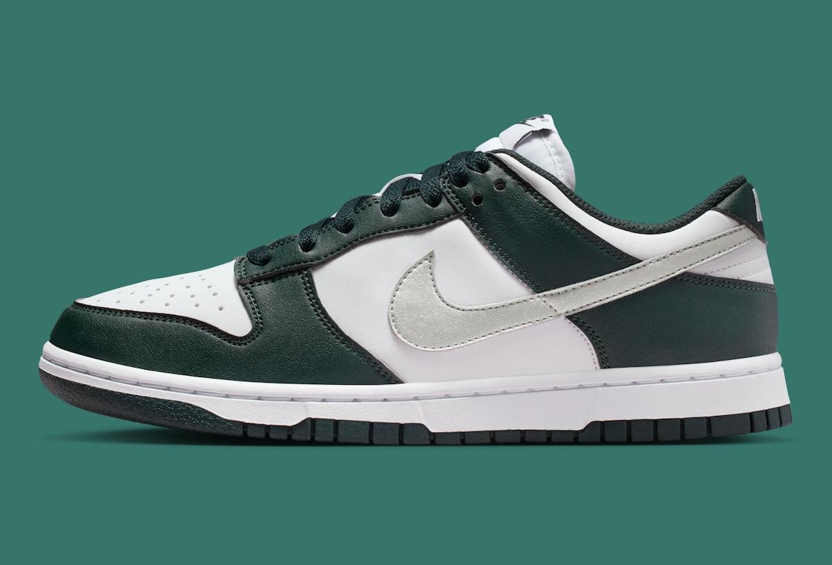 耐克 Dunk Low "海藻色 "配 "金屬銀 "Swoosh Nike Dunk Low, Nike - 耐克 Dunk Low "海藻色 "配 "金屬銀 "Swoosh