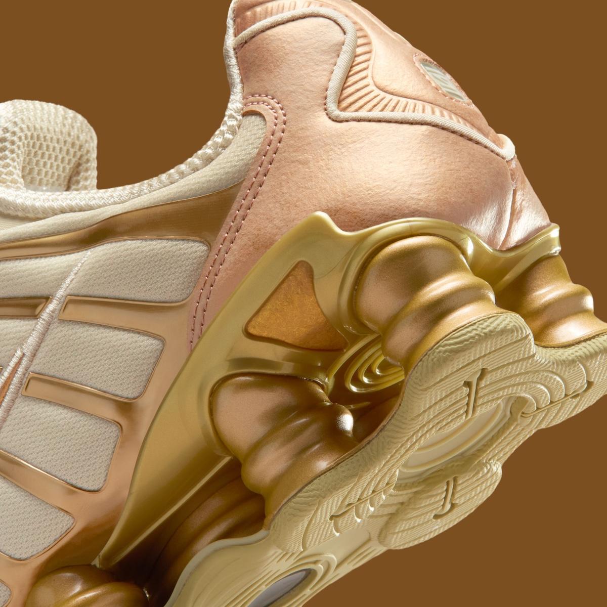 NIke Shox TL 混合色 "椰奶 "和 "金屬金" Nike Shox, Nike - NIke Shox TL 混合色 "椰奶 "和 "金屬金"