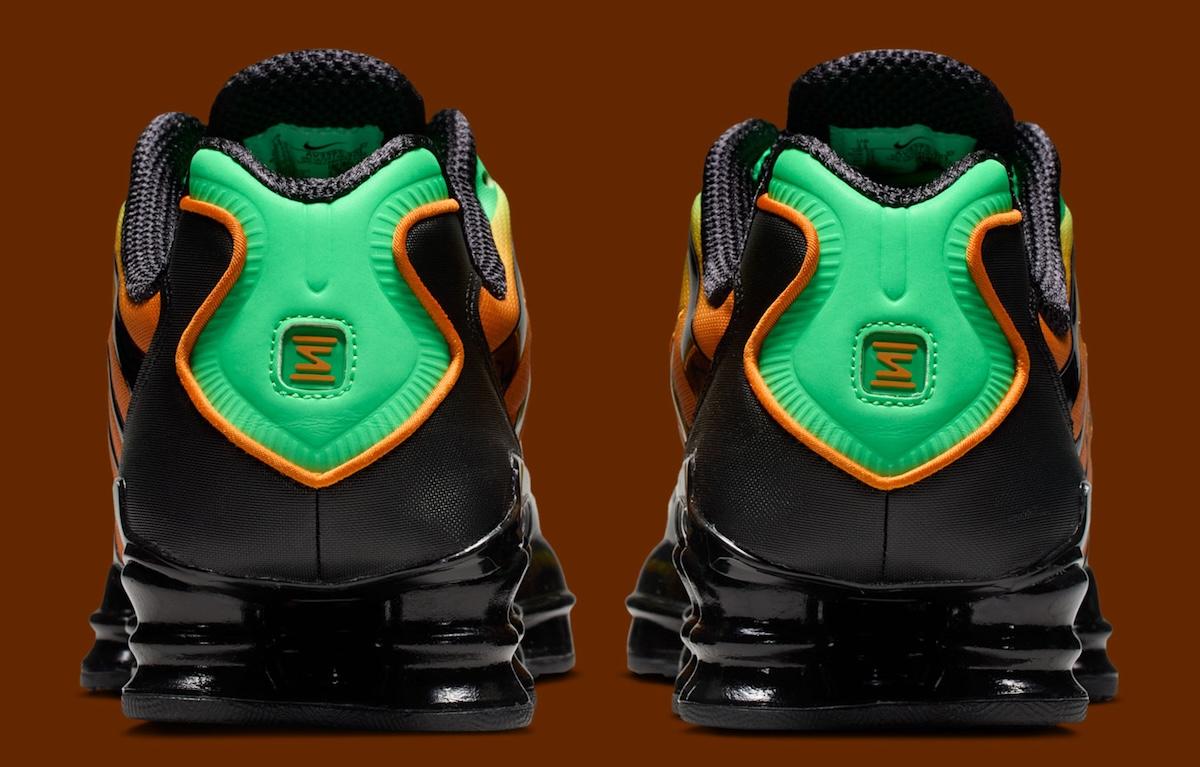 耐克 Shox TL "綠色沖擊/亮陶瓷 "將綠色和橙色完美融合 Nike Shox, Nike - 耐克 Shox TL "綠色沖擊/亮陶瓷 "將綠色和橙色完美融合