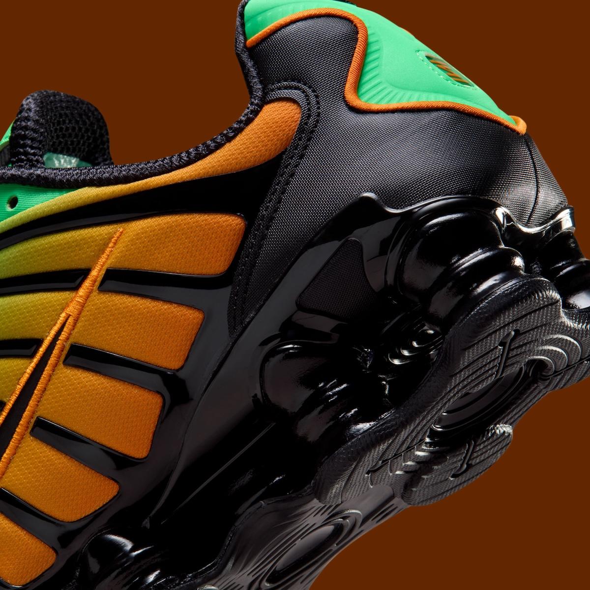 耐克 Shox TL "綠色沖擊/亮陶瓷 "將綠色和橙色完美融合 Nike Shox, Nike - 耐克 Shox TL "綠色沖擊/亮陶瓷 "將綠色和橙色完美融合