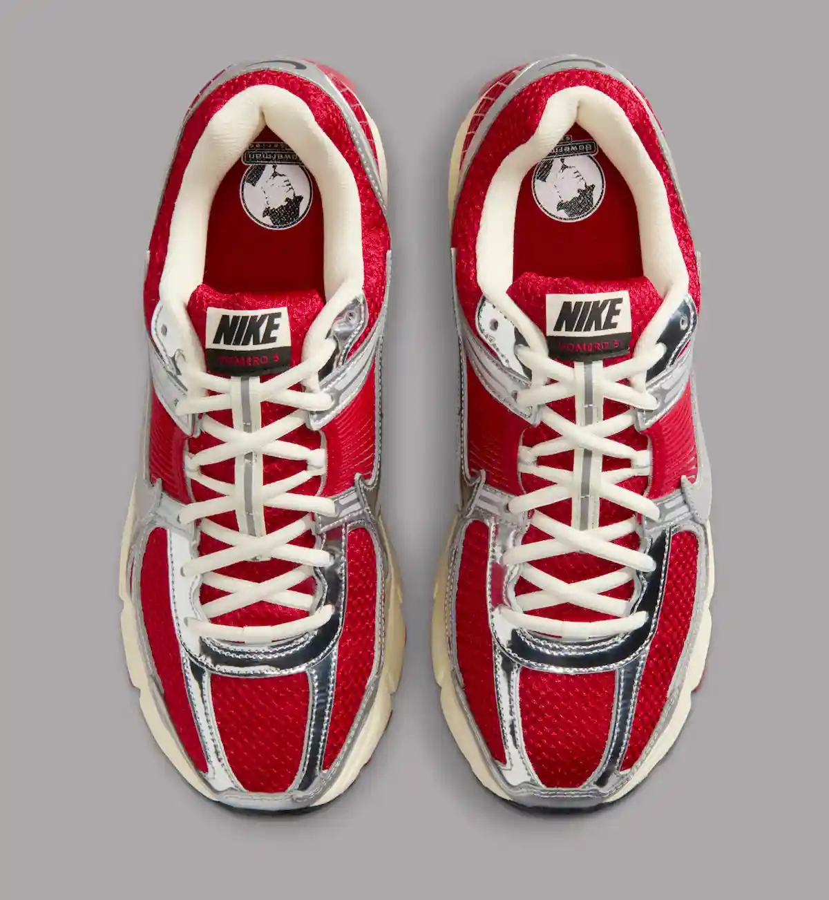 Nike Zoom Vomero 5, Nike - 耐克 Zoom Vomero 5 "體育館紅 "配鍍鉻菱形飾條