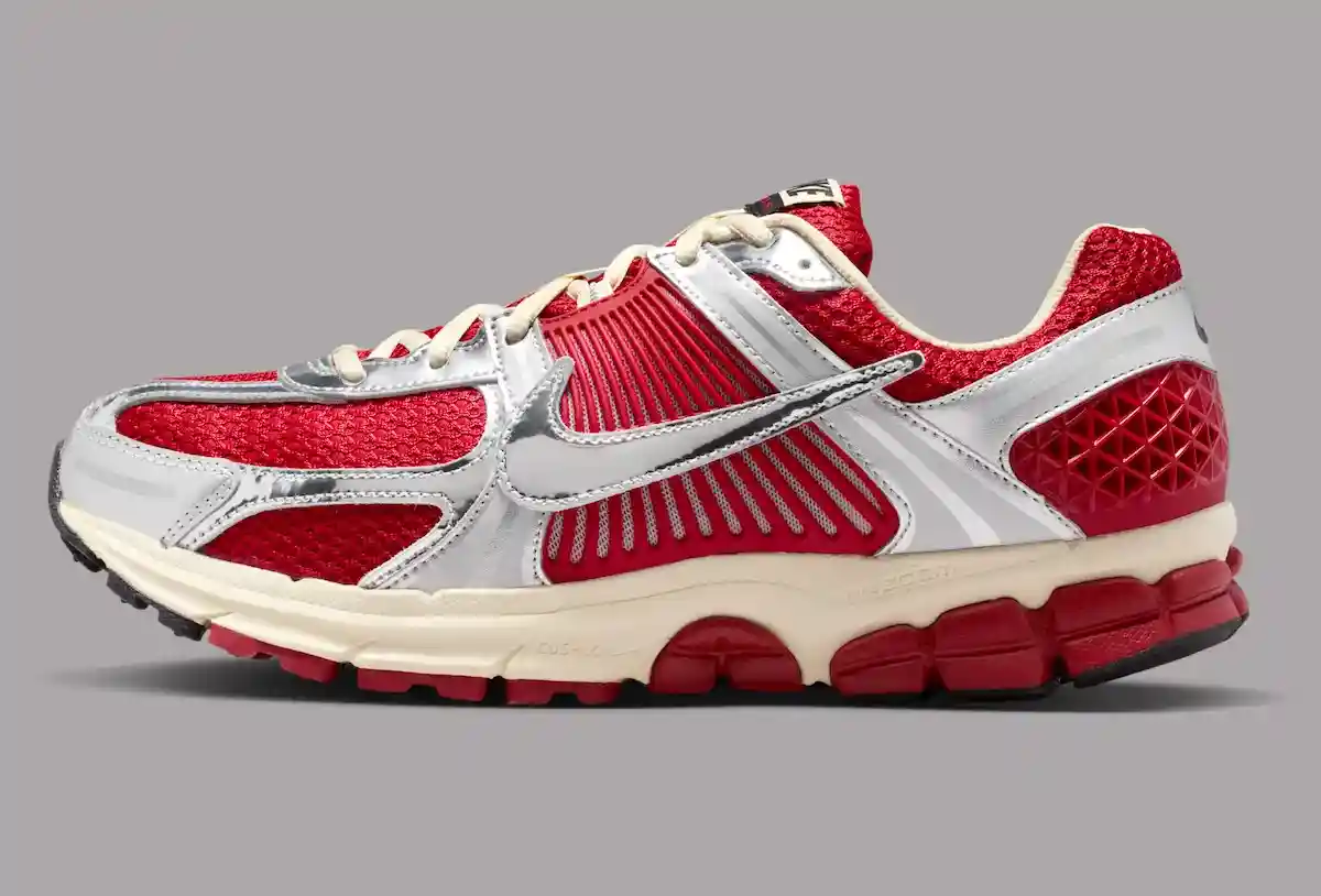 Nike Zoom Vomero 5, Nike - 耐克 Zoom Vomero 5 "體育館紅 "配鍍鉻菱形飾條