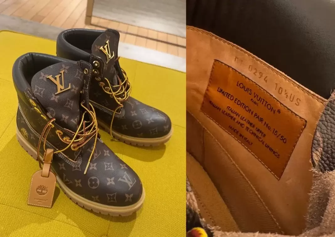 Timberland, Pharrell Williams, Louis Vuitton - 法瑞爾和路易威登推出價值 85,000 美元的 18K 金 Timberland 靴子
