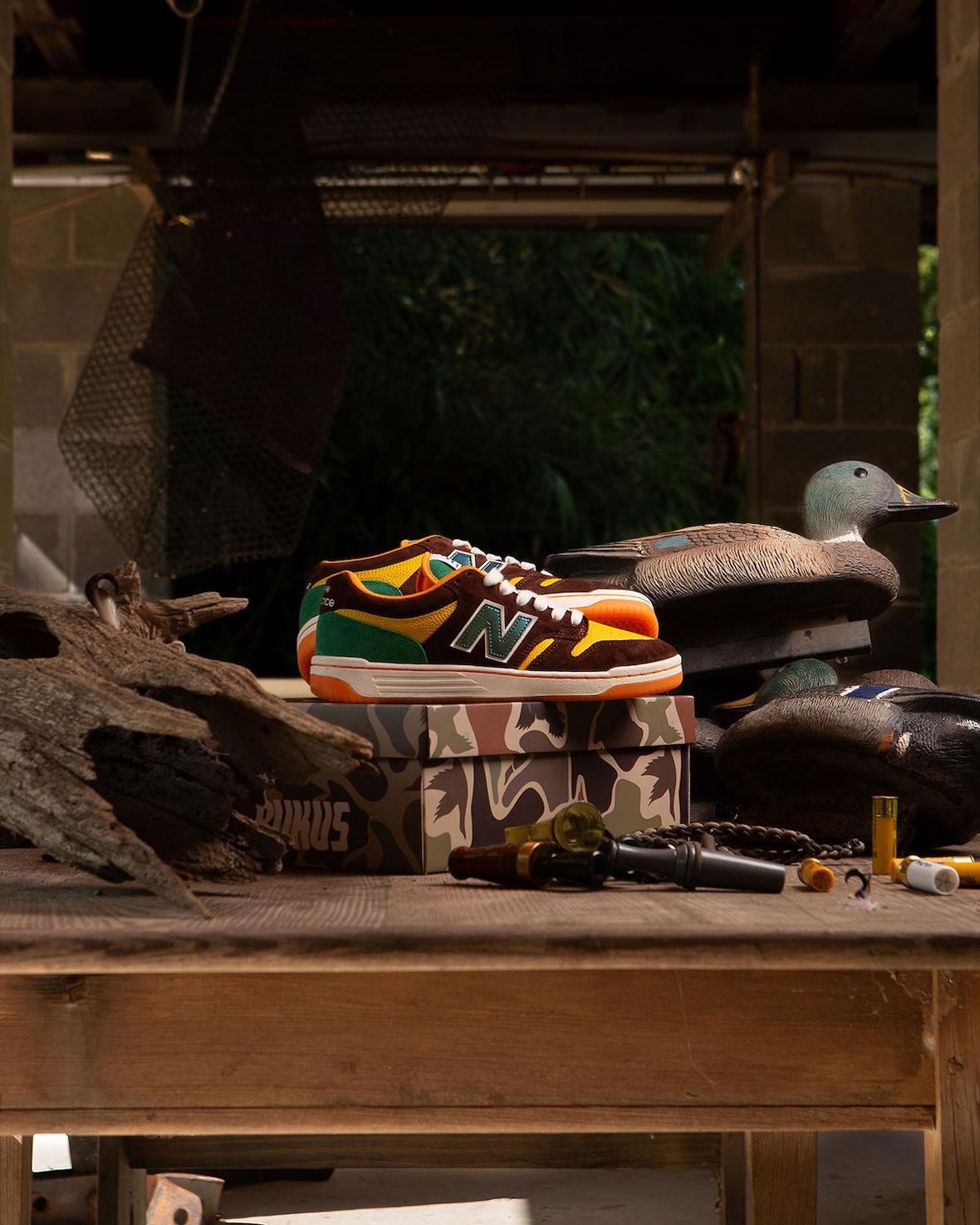 New Balance Numeric, New Balance 480, New Balance - Rukus x New Balance 480 "野鴨 "以狩獵為靈感的細節設計展翅高飛