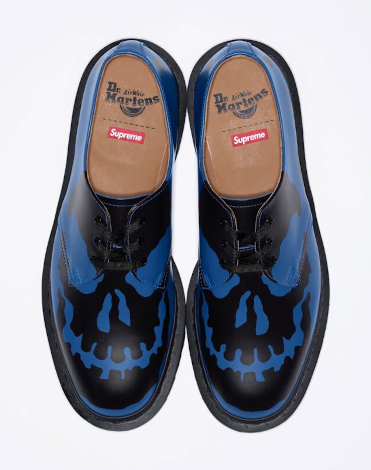 Supreme - Supreme 採用醒目的骷髏頭圖案重新打造馬騰博士 1461 鞋款