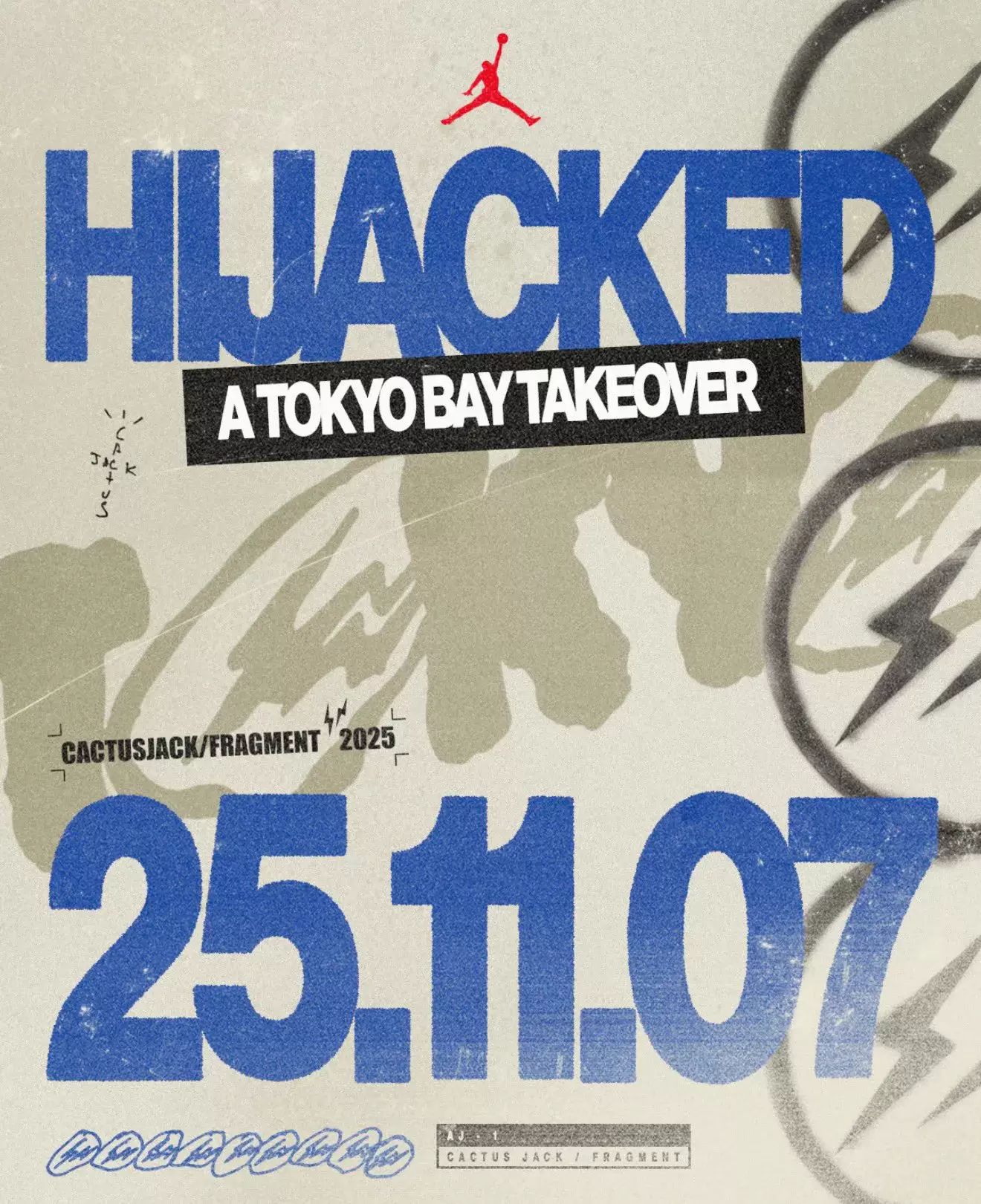 特拉維斯-斯科特 x Fragment x Jordan Brand 11 月 7 日在東京灣舉辦 "劫持 "活動 Travis Scott Air Jordan 1, Travis Scott, fragment design, Air Jordan 1 Low, Air Jordan 1 - 特拉維斯-斯科特 x Fragment x Jordan Brand 11 月 7 日在東京灣舉辦 "劫持 "活動