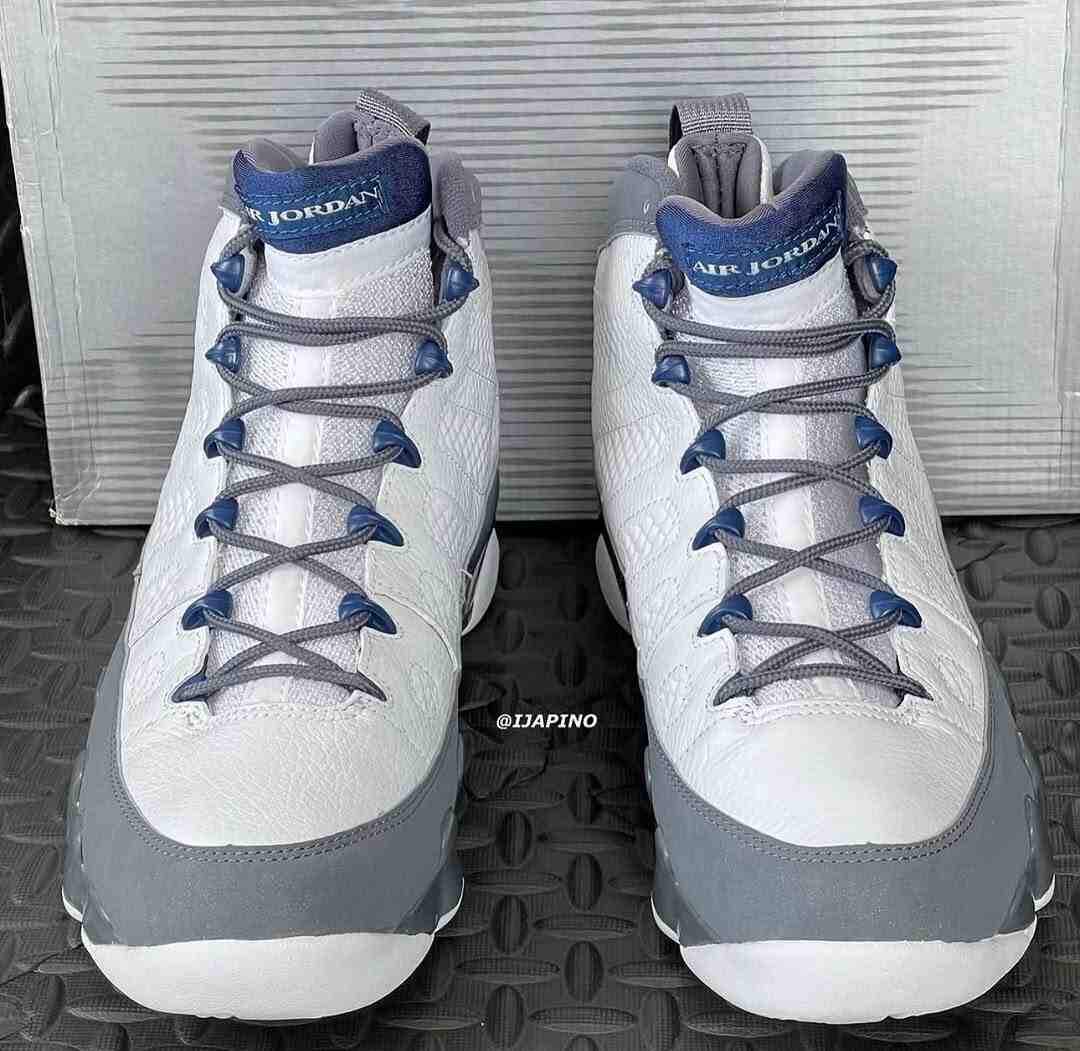 Nike, Air Jordan 9, Air Jordan - Air Jordan 9 "Flint Grey"（法國藍）將於 2026 年 1 月回歸