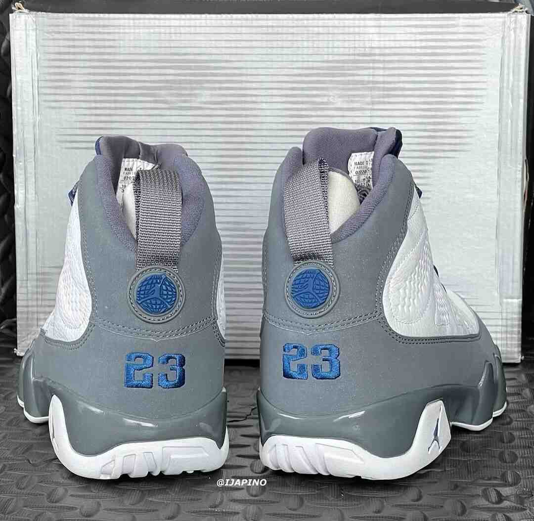 Nike, Air Jordan 9, Air Jordan - Air Jordan 9 "Flint Grey"（法國藍）將於 2026 年 1 月回歸