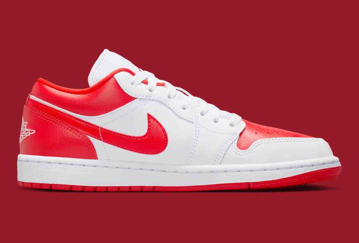 Air Jordan 1 Low, Air Jordan 1, Air Jordan - Air Jordan 1 Low "白色/智利紅 "引入芝加哥公牛隊風格