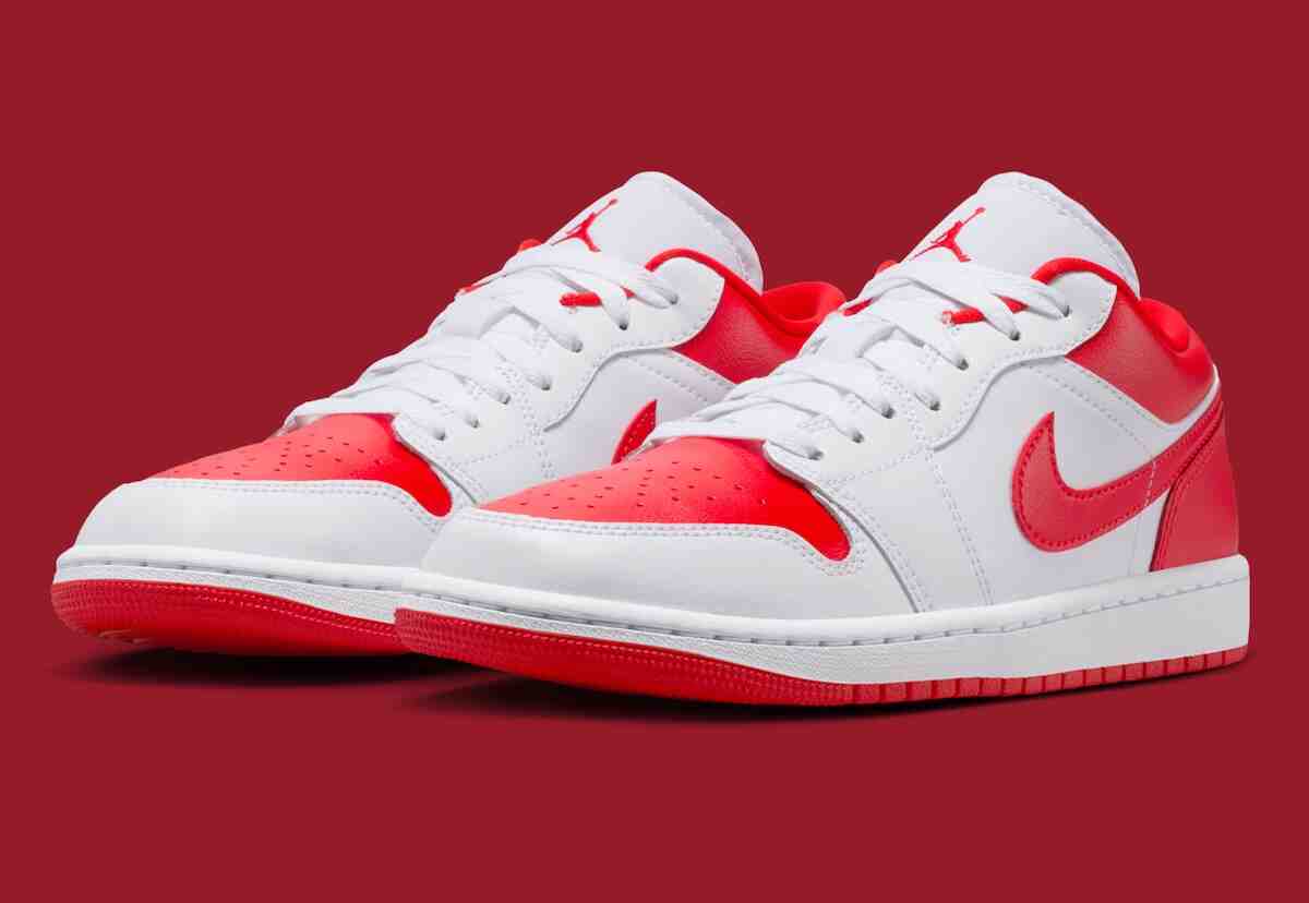 Air Jordan 1 Low, Air Jordan 1, Air Jordan - Air Jordan 1 Low "白色/智利紅 "引入芝加哥公牛隊風格
